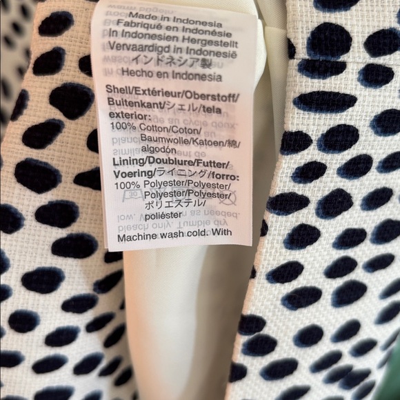 J. Crew navy polkadot sheath work dress - Picture 5 of 6